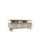 Manhattan Comfort Yonkers 70.86 TV Stand, Off White and Cinnamon 234BMC12 - alternate 2